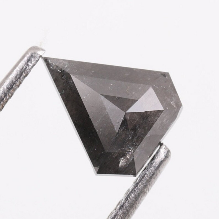 Natural Salt and Pepper 2.35 CT Kite Loose Diamond