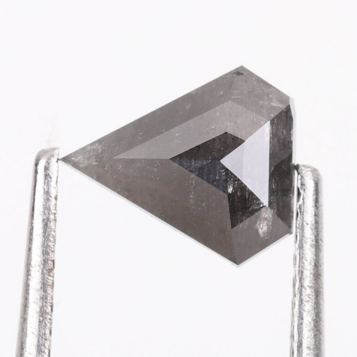 Natural Salt and Pepper 2.35 CT Kite Loose Diamond