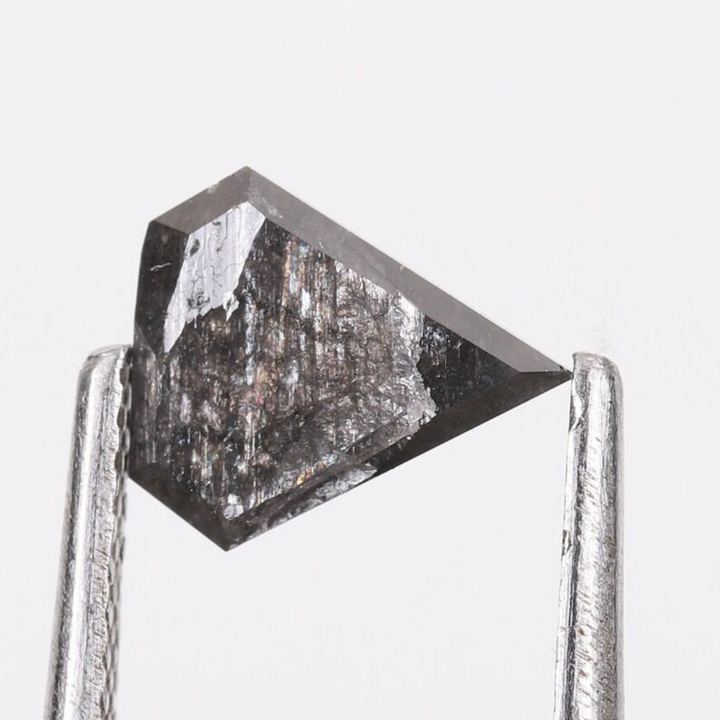 Natural Salt and Pepper 2.35 CT Kite Loose Diamond