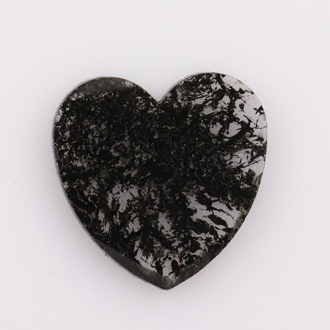 Natural Salt and Pepper 4.35 CT Heart Loose Diamond