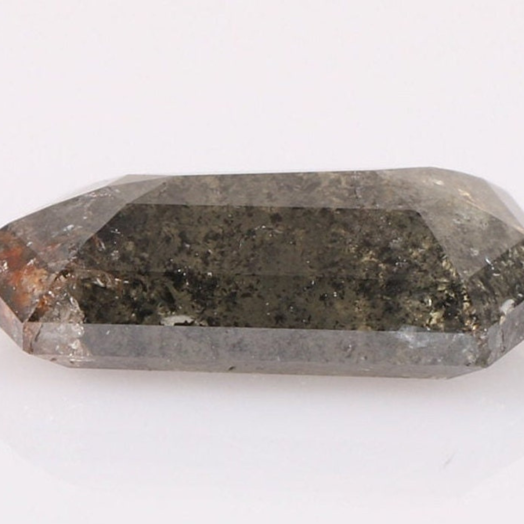 Natural Salt and Pepper 4.35 CT Hexagon Loose Diamond