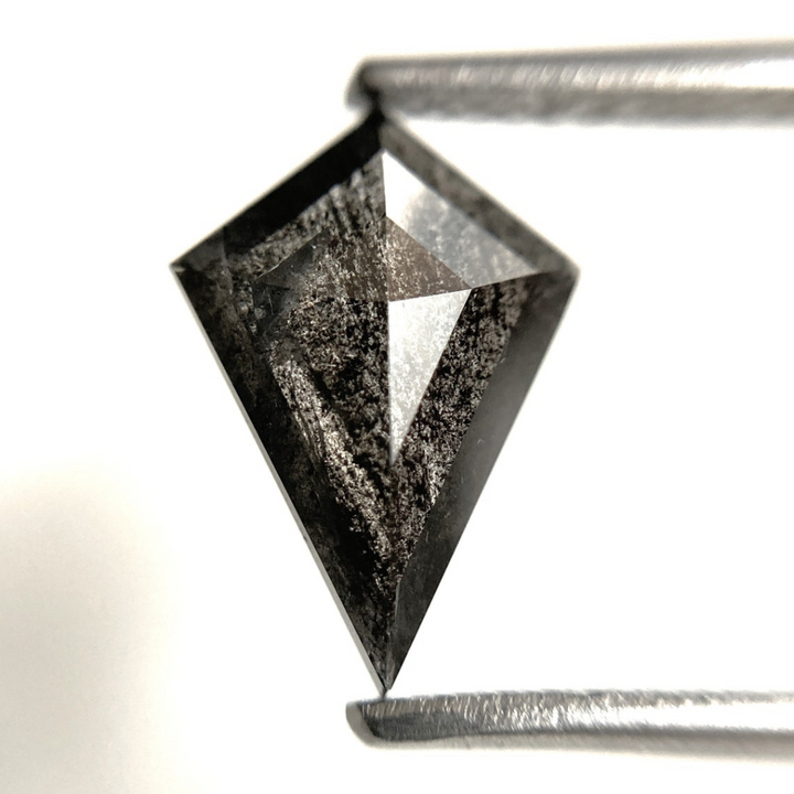 Natural Salt and Pepper 4.80 CT Kite Loose Diamond