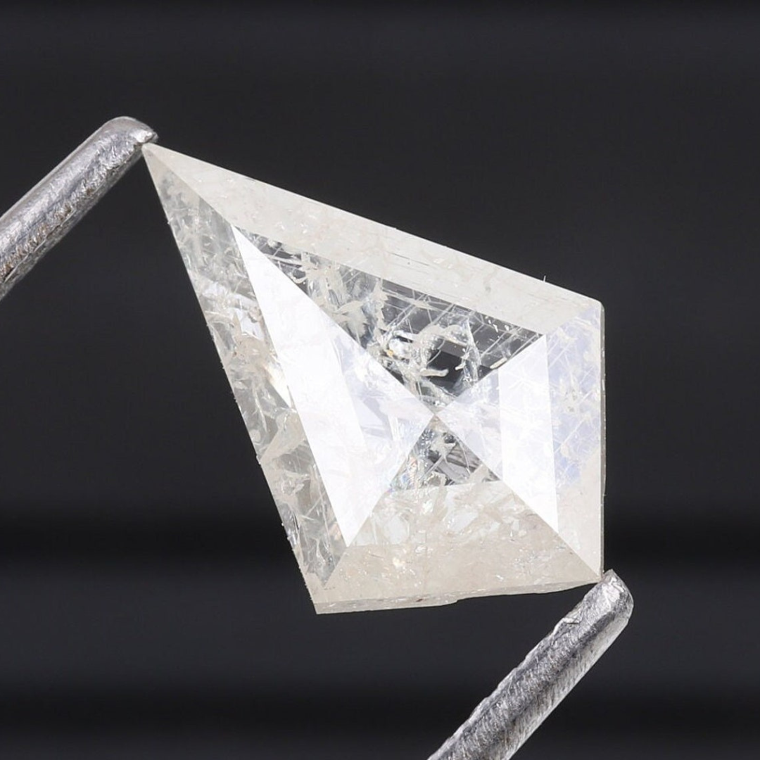 Natural Salt and Pepper 1.70 CT Kite Loose Diamond