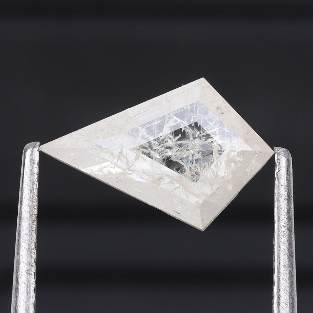 Natural Salt and Pepper 1.70 CT Kite Loose Diamond