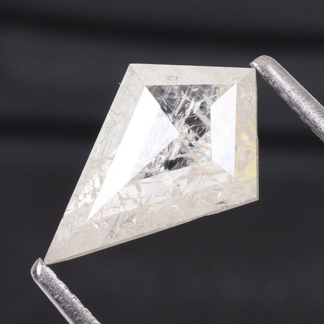 Natural Salt and Pepper 1.70 CT Kite Loose Diamond