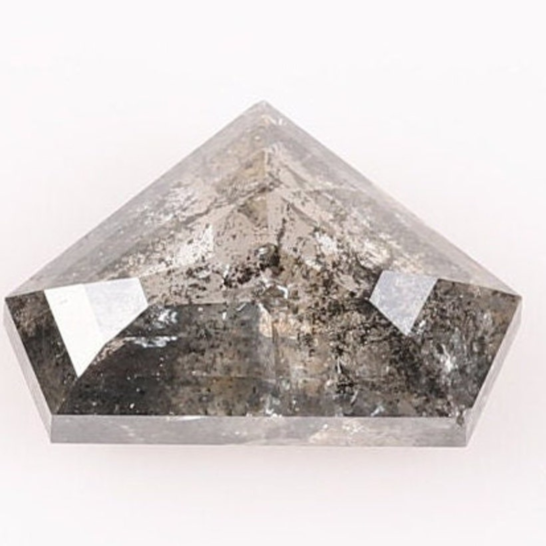 Natural Salt and Pepper 3.35 CT Pentagon Loose Diamond
