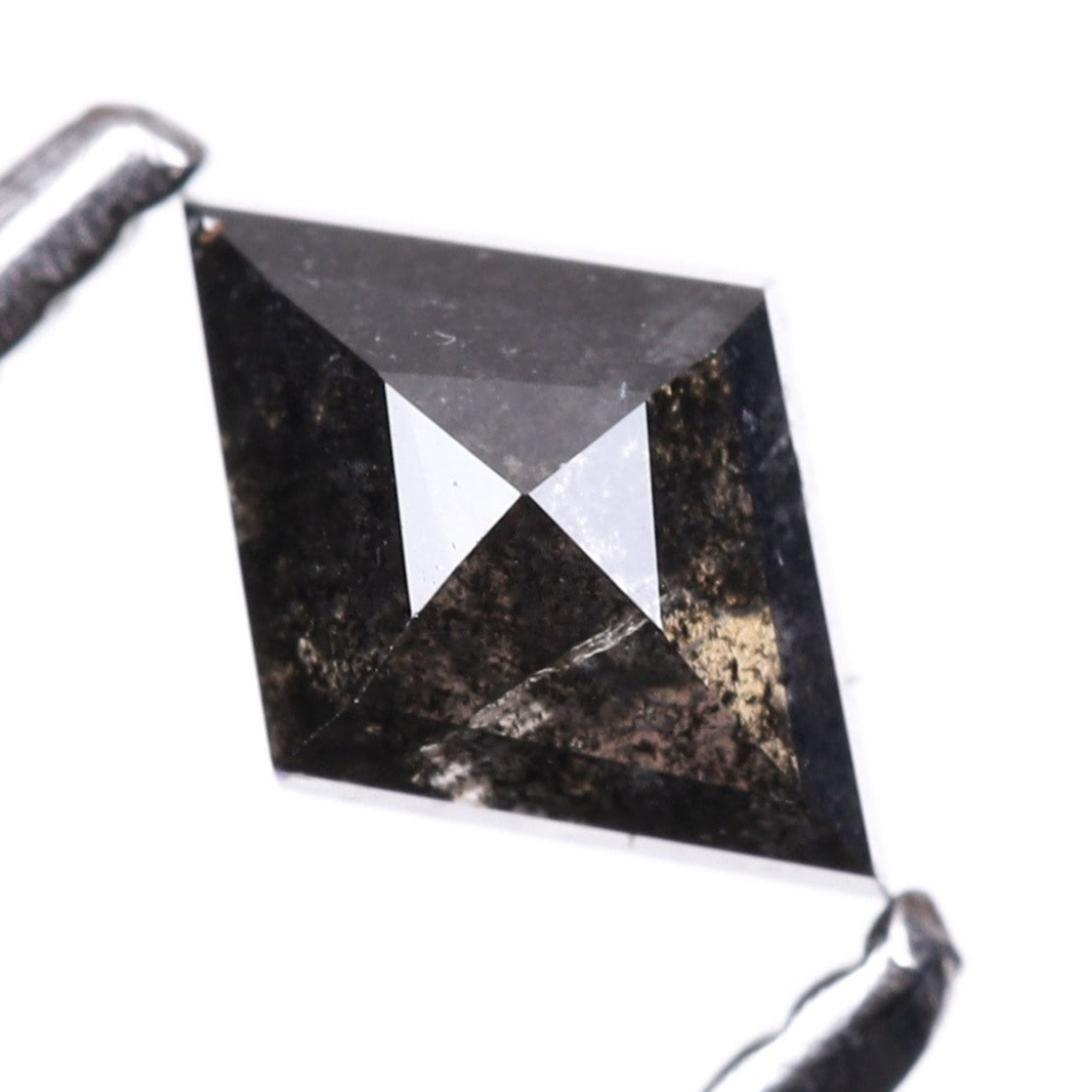 Natural Salt and Pepper 1.80 CT Kite Loose Diamond