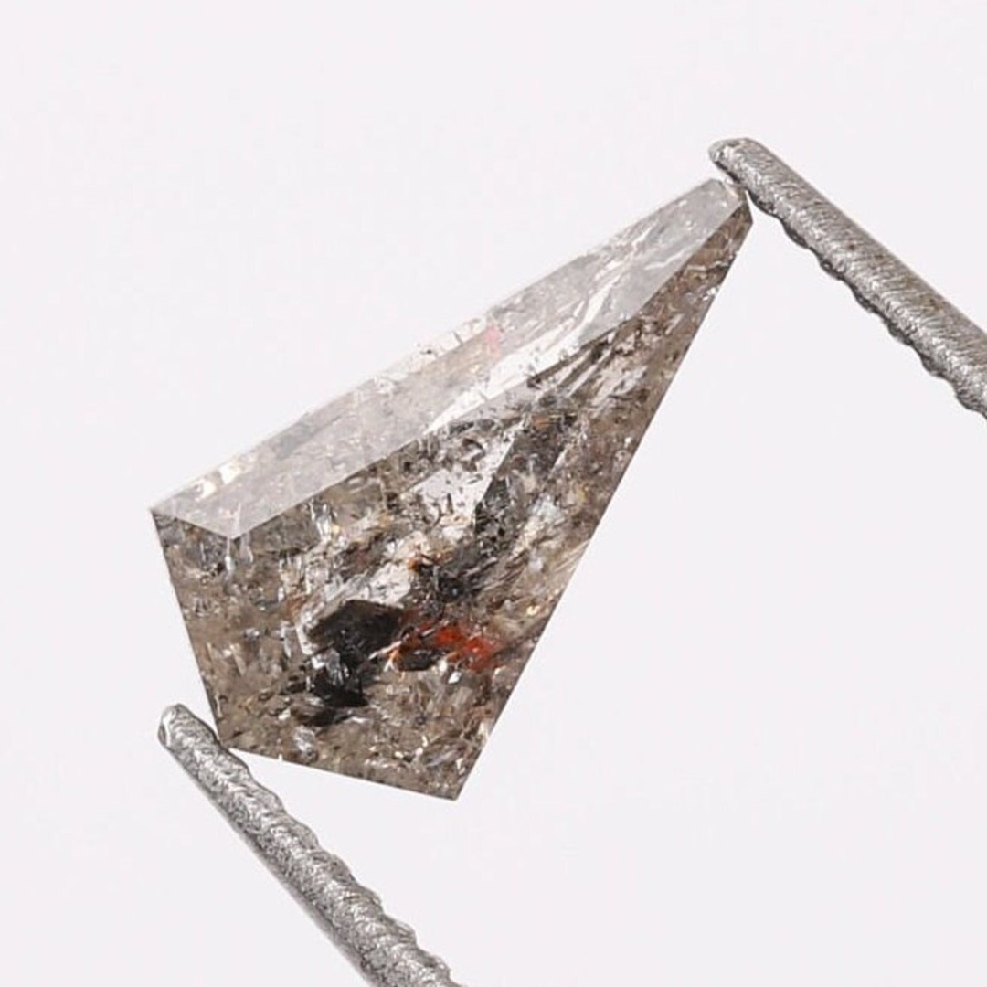 Natural Salt and Pepper 1.70 CT Kite Gray Loose Diamond