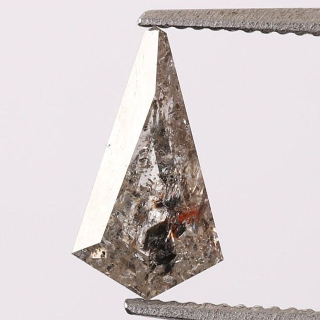 Natural Salt and Pepper 1.70 CT Kite Gray Loose Diamond