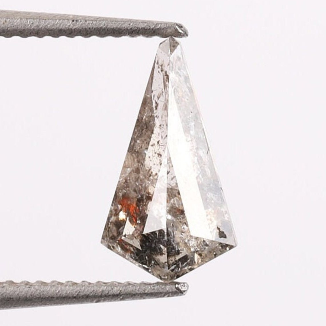 Natural Salt and Pepper 1.70 CT Kite Loose Diamond