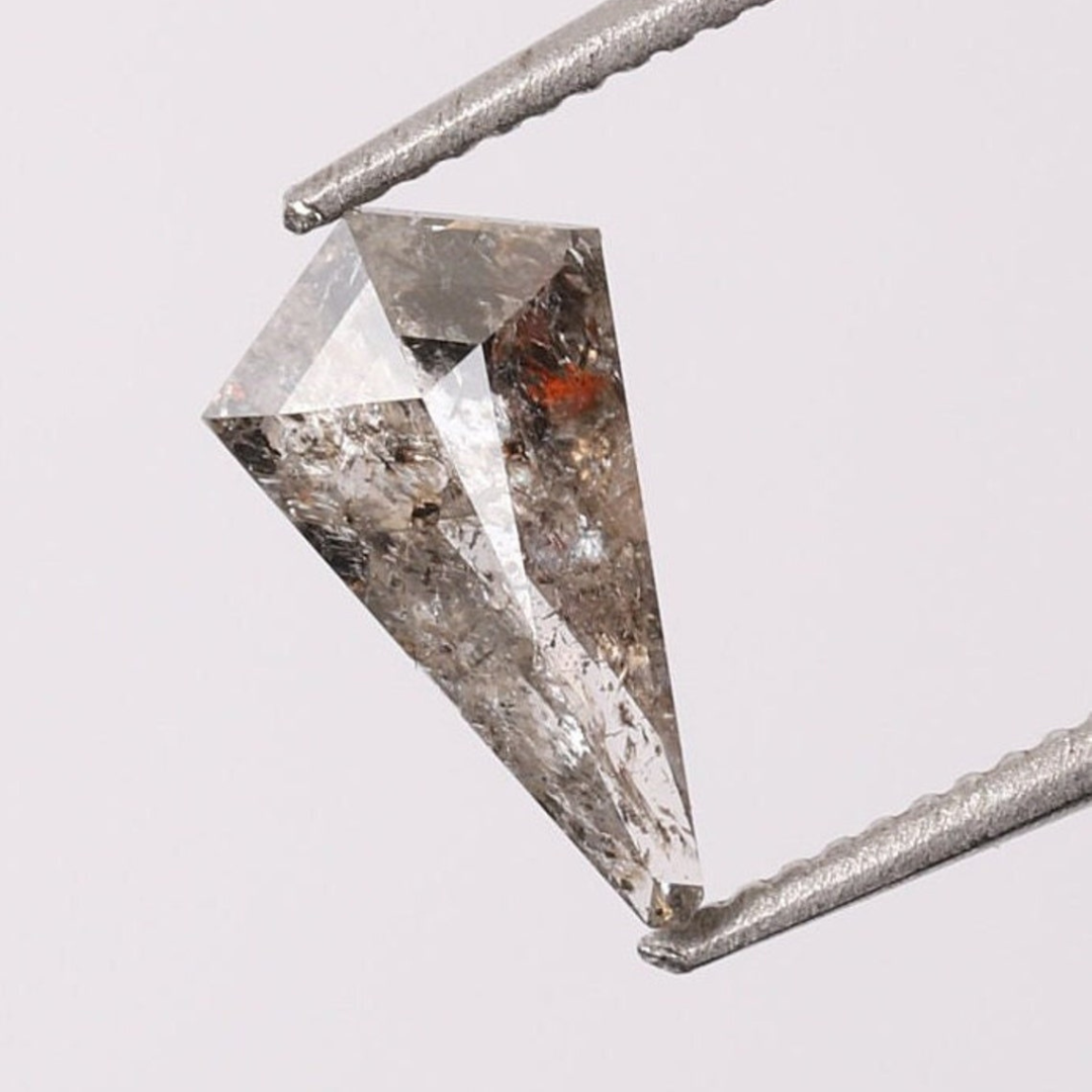 Natural Salt and Pepper 1.70 CT Kite Gray Loose Diamond