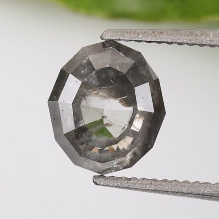 Natural Salt and Pepper 3.70 CT Oval Loose Diamond