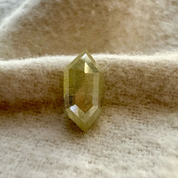 Salt and Pepper 2.50 CT Hexagon Loose Diamond