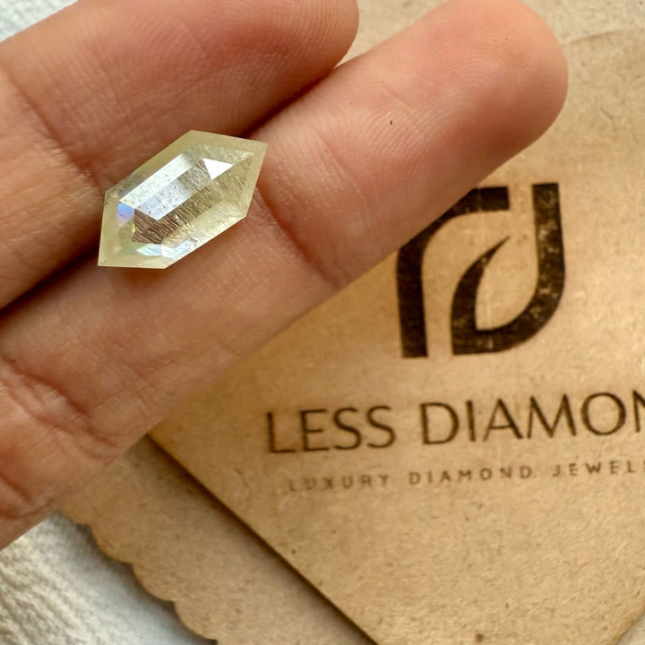Salt and Pepper 2.50 CT Hexagon Loose Diamond