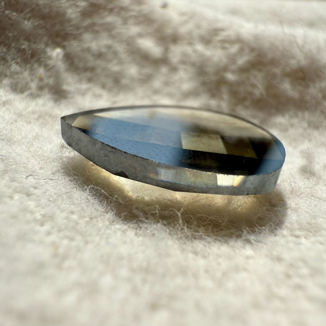 Salt and Pepper 3.02 CT Pear Loose Diamond