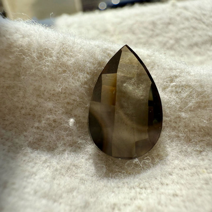 Salt and Pepper 3.02 CT Pear Loose Diamond