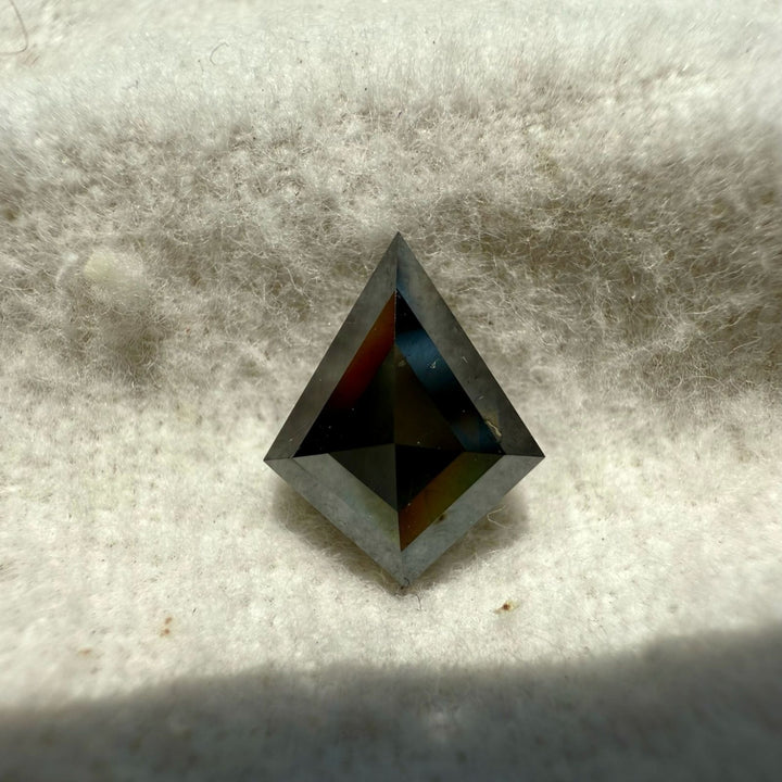 Salt and Pepper 3.19 CT Kite Loose Diamond