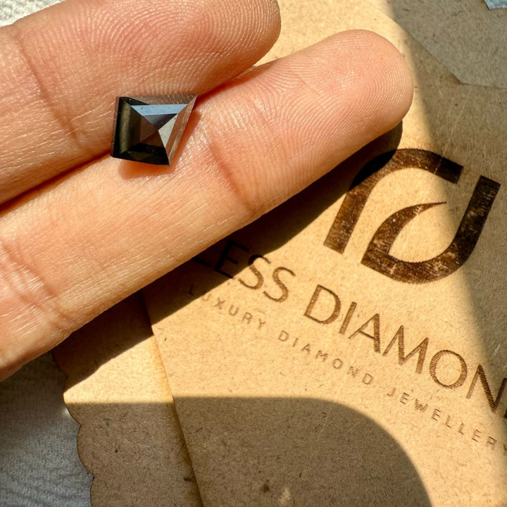Salt and Pepper 3.19 CT Kite Loose Diamond
