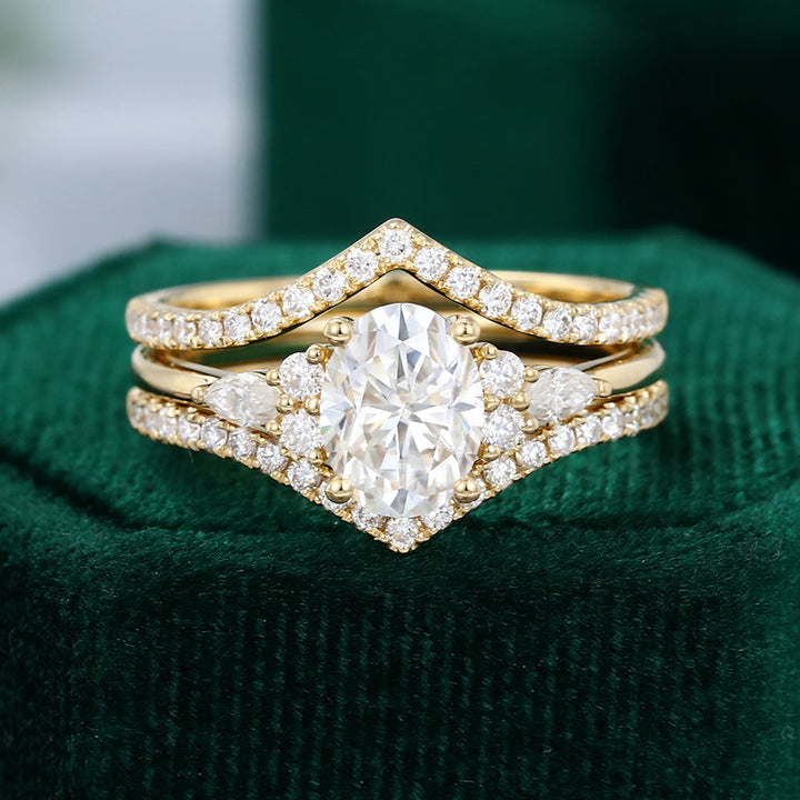 Moissanite 4.70 CT Oval Diamond Victorian Handmade Ring