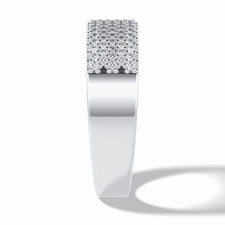 Lab Grown 4.00 CT Round Cut Diamond Celtic Anniversary Band