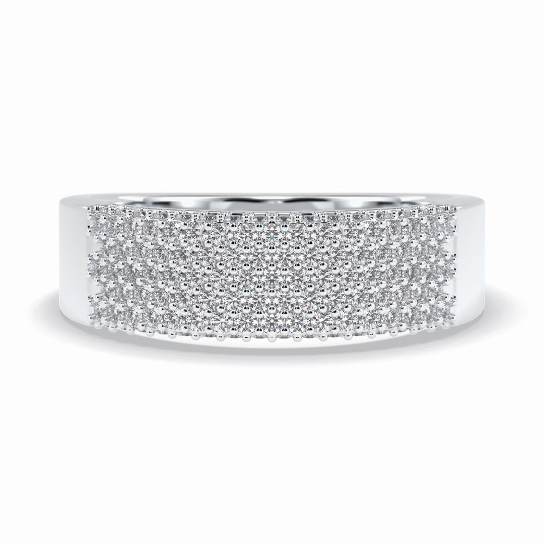 Lab Grown 4.00 CT Round Cut Diamond Celtic Anniversary Band