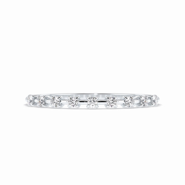 Lab Grown 1.00 CT Round Cut Diamond Gothic Handmade Band