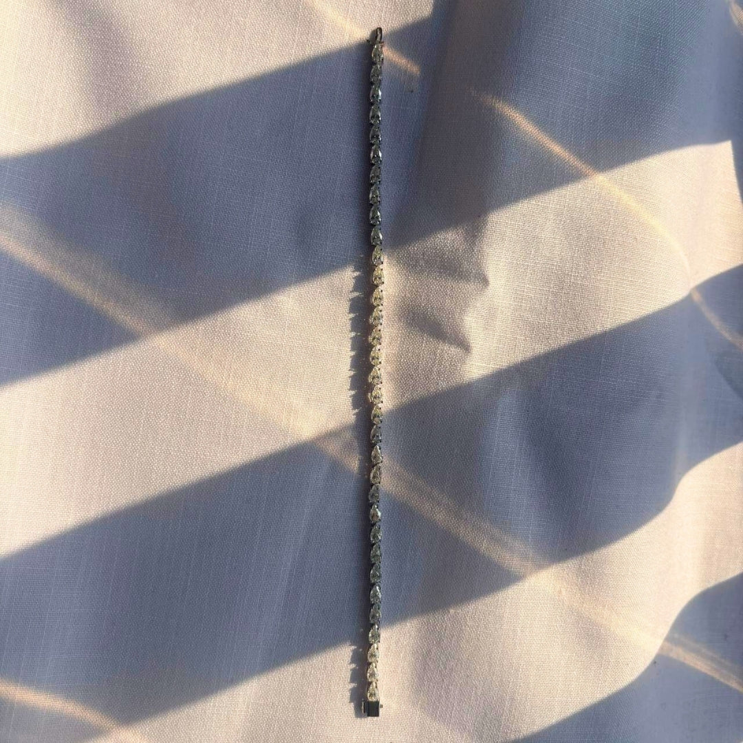 High Shine Pear Cut Moissanite Diamond Bracelet