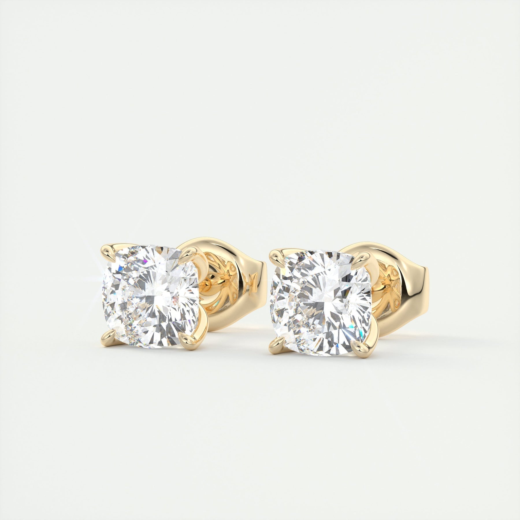 Moissanite 1.50 CT Cushion Diamond Stud Earring