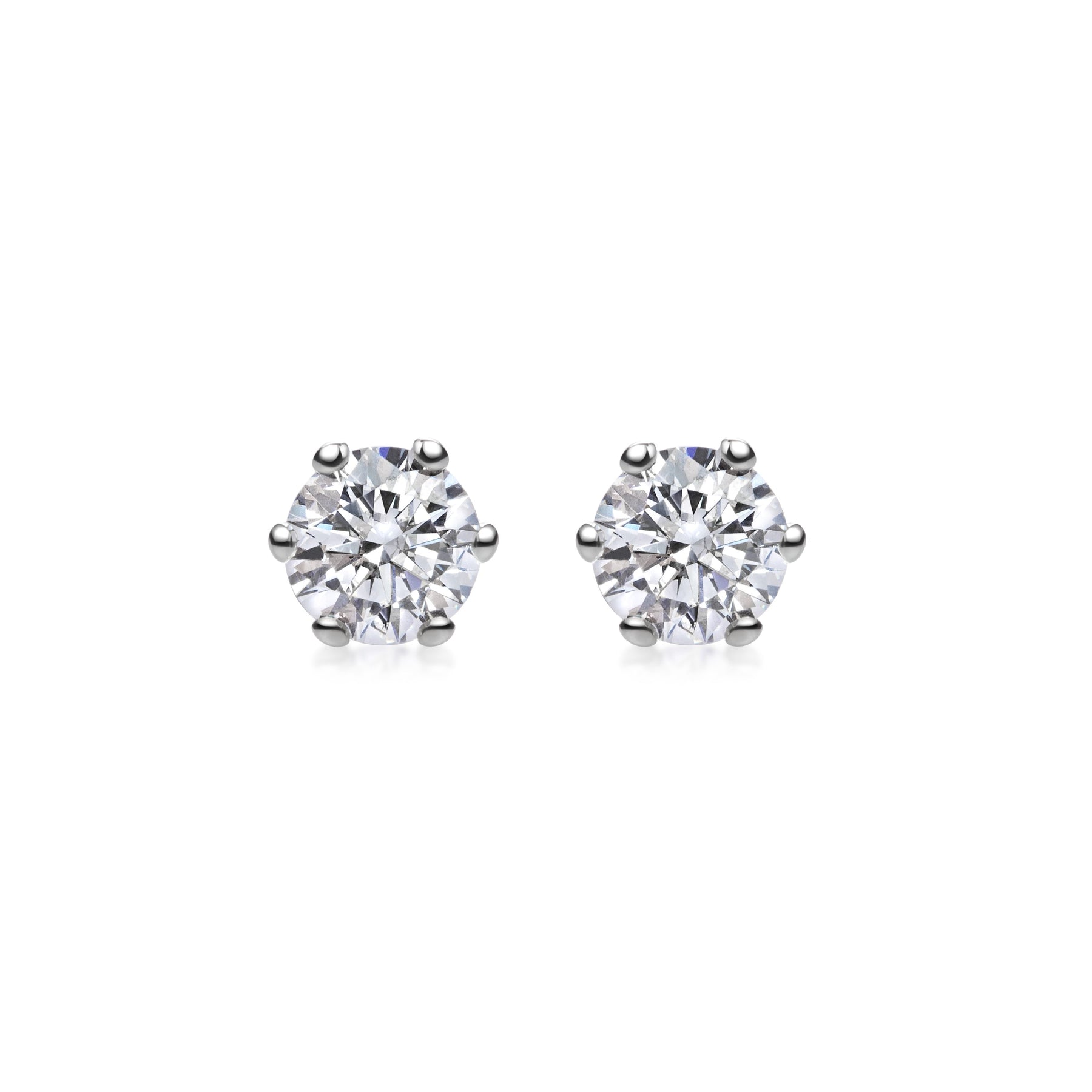 Moissanite 1.30 CT Round Diamond Stud Earring