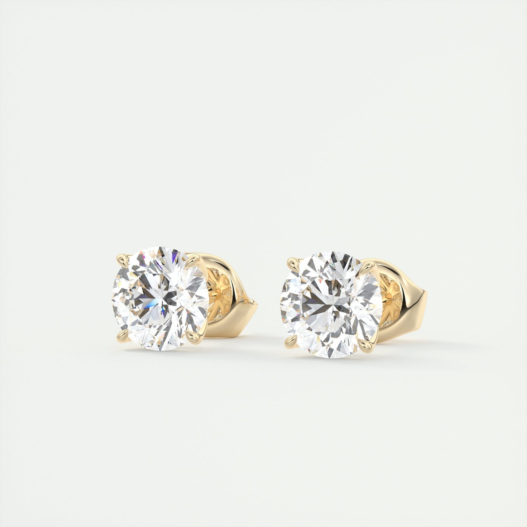 Moissanite 1.40 CT Round Diamond Stud Earring