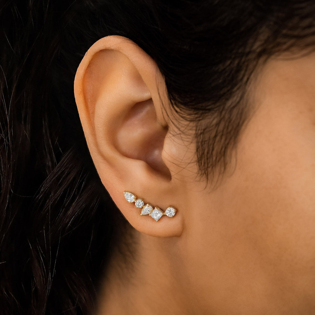 Moissanite 1.60 CT Multi Diamond Fashion Earring