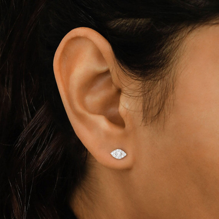 Moissanite 0.50 CT Round Diamond Fashion Earring