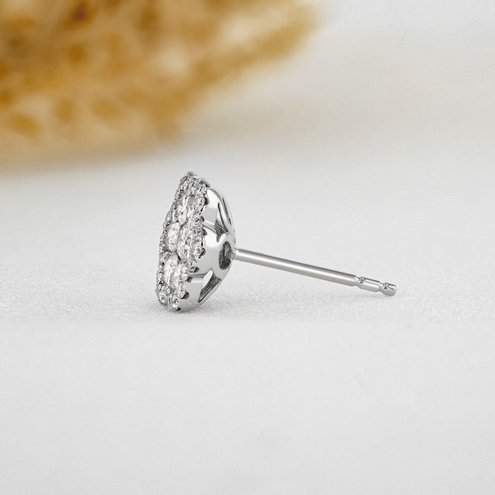 Moissanite 1.55 CT Round Diamond Fashion Earring