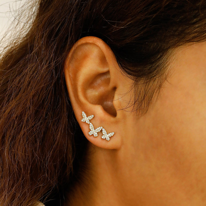 Moissanite 0.98 CT Round Diamond Fashion Earring