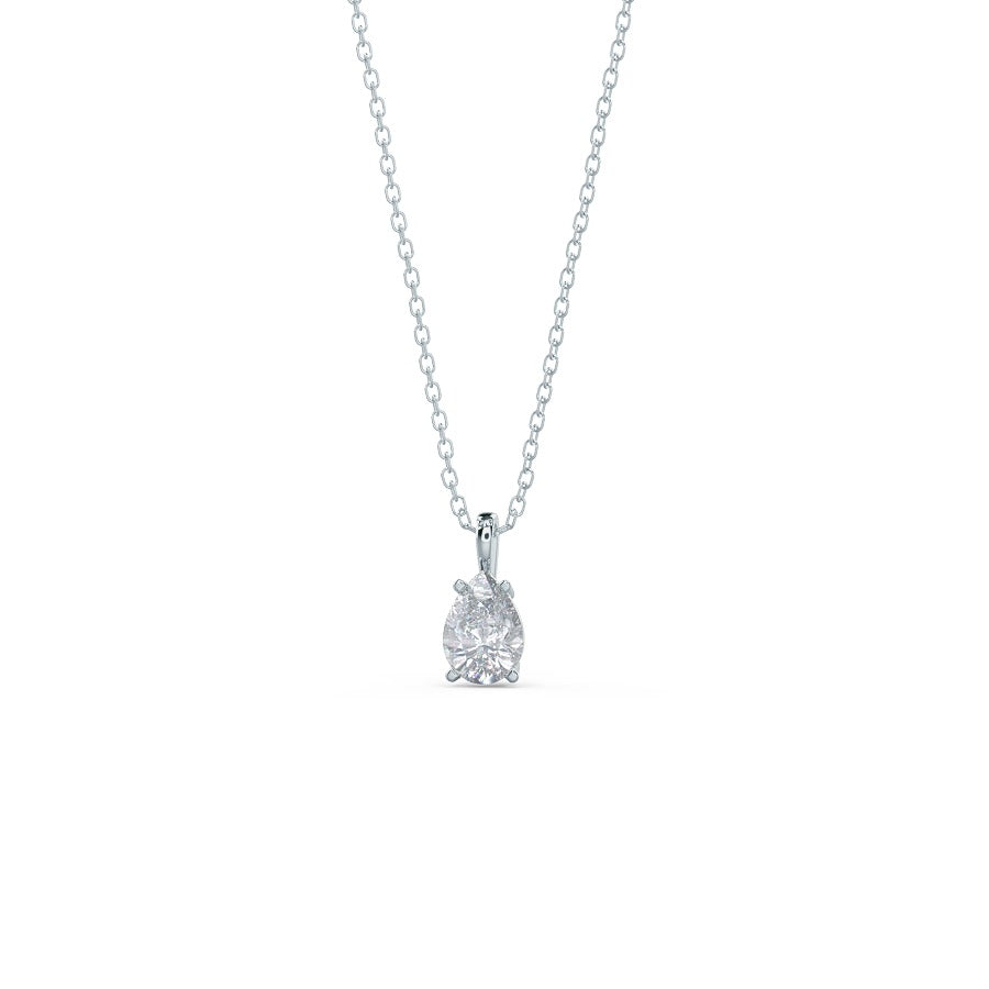 Moissanite 0.50 CT Pear Diamond Necklace