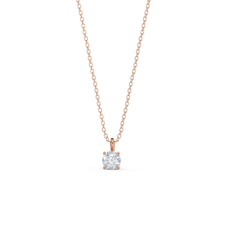 Moissanite 0.60 CT Round Diamond Necklace