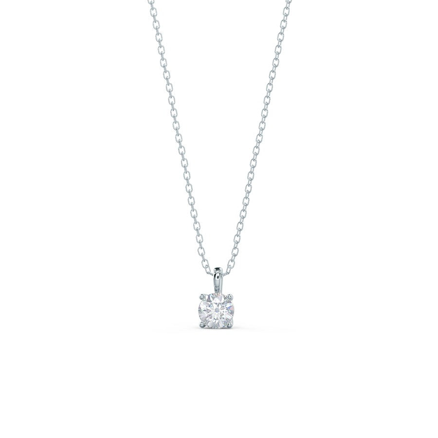 Moissanite 0.60 CT Round Diamond Necklace