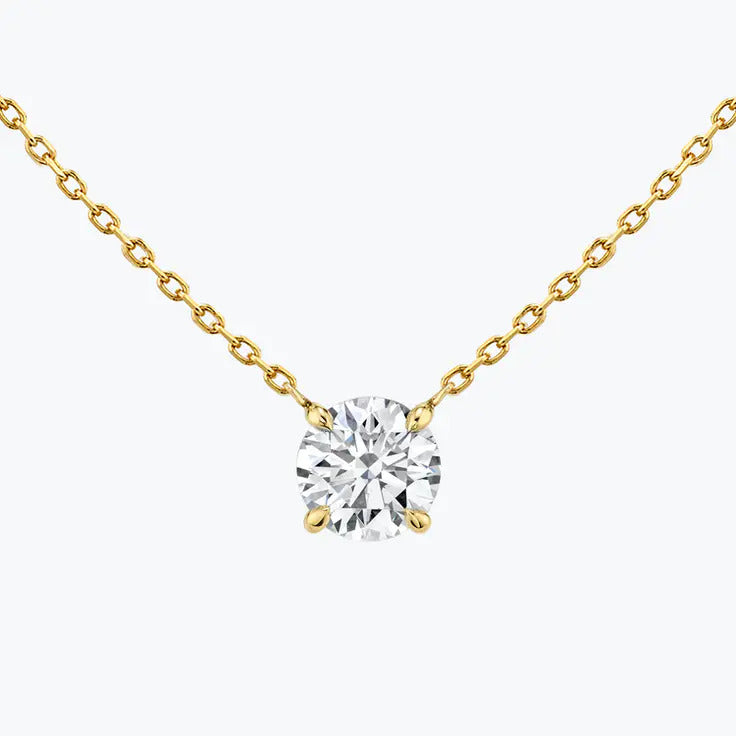 Moissanite 0.90 CT Round Diamond Necklace