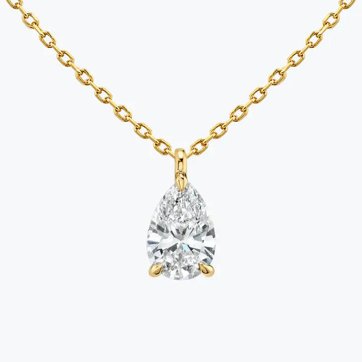 Moissanite 0.80 CT Pear Diamond Necklace