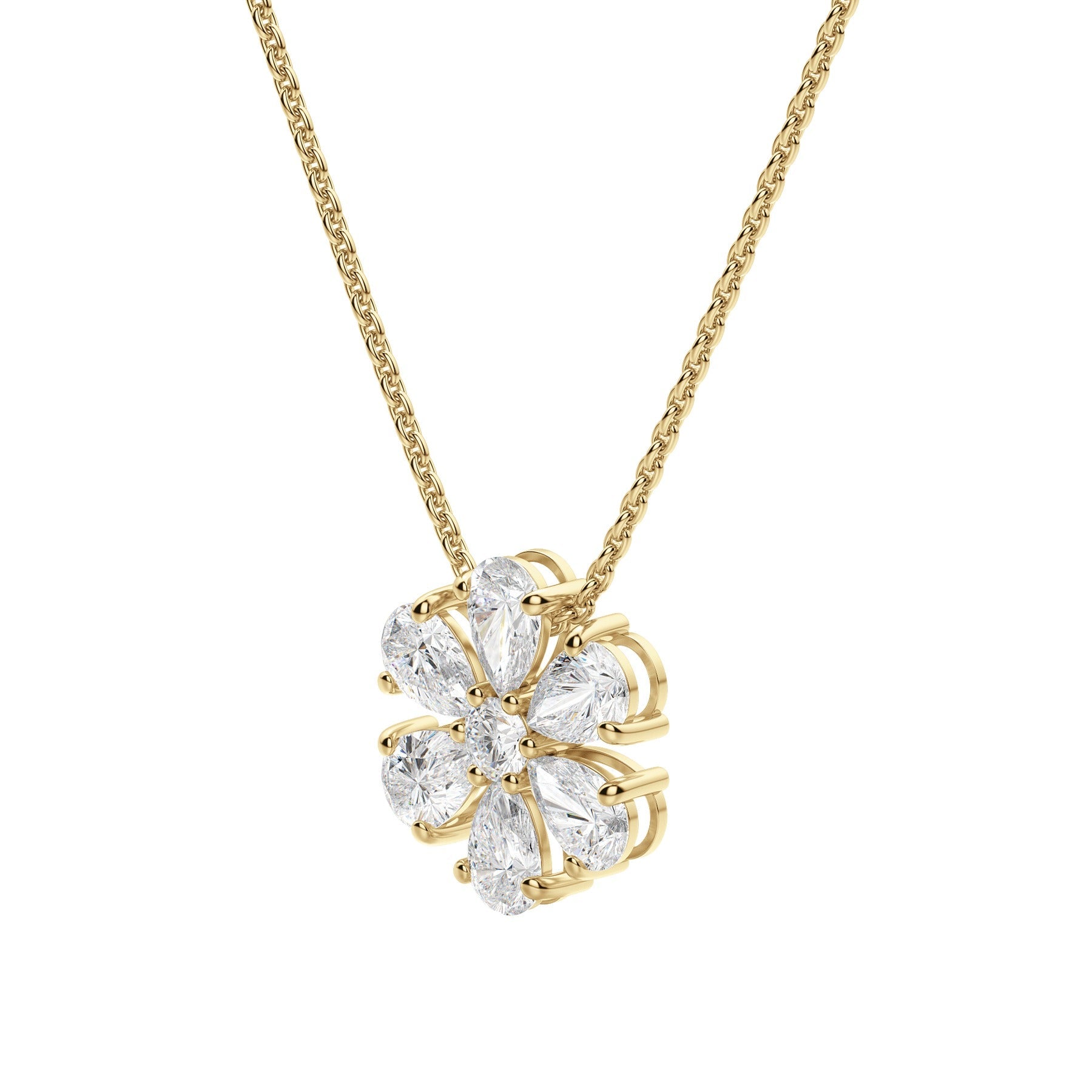 Moissanite 1.20 CT Pear Diamond Necklace