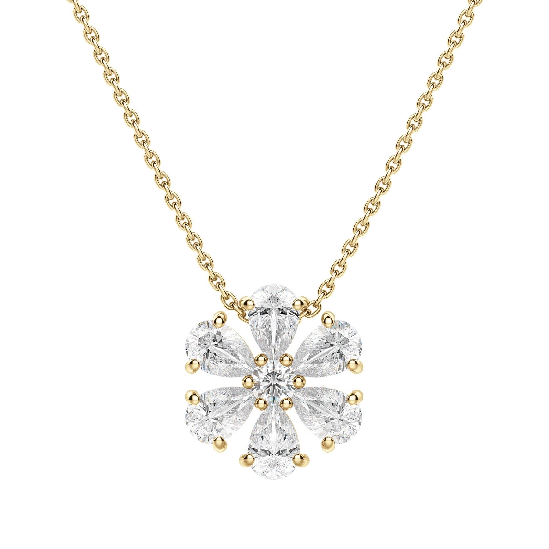 Moissanite 1.20 CT Pear Diamond Necklace