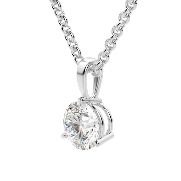 Moissanite 1.00 CT Round Diamond Necklace