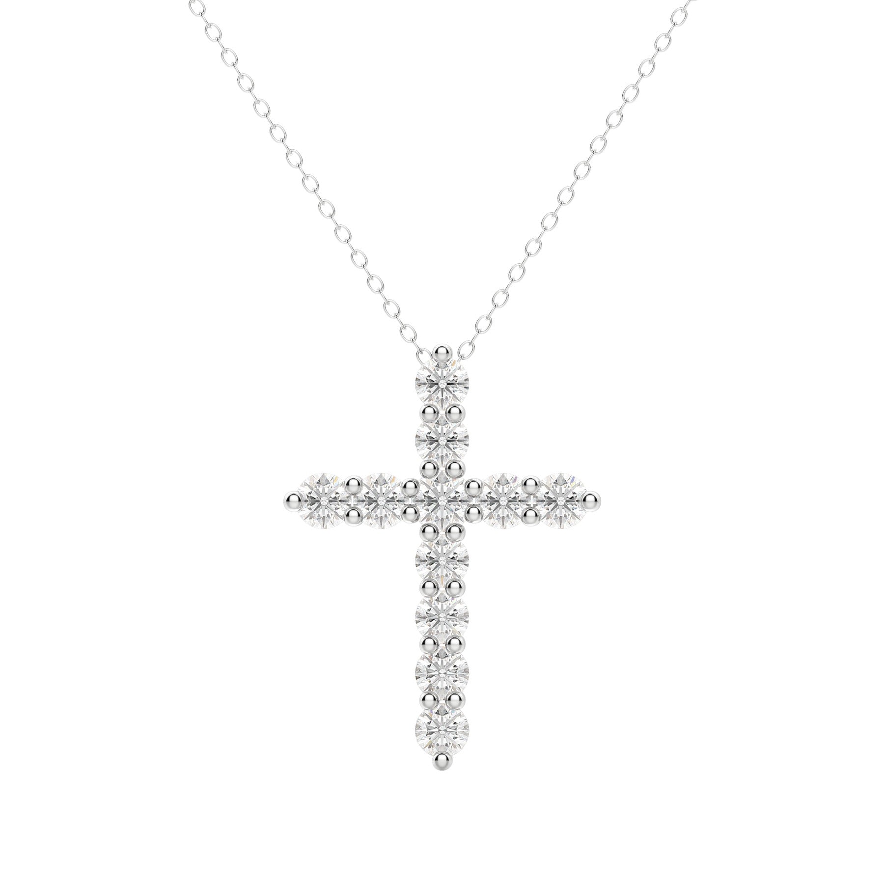 Moissanite 0.50 CT Round Diamond Necklace