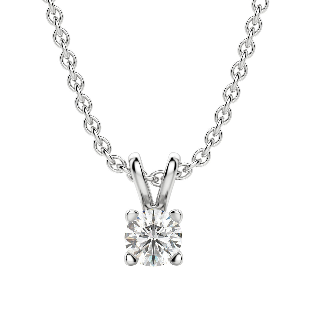 Moissanite 0.70 CT Round Diamond Necklace