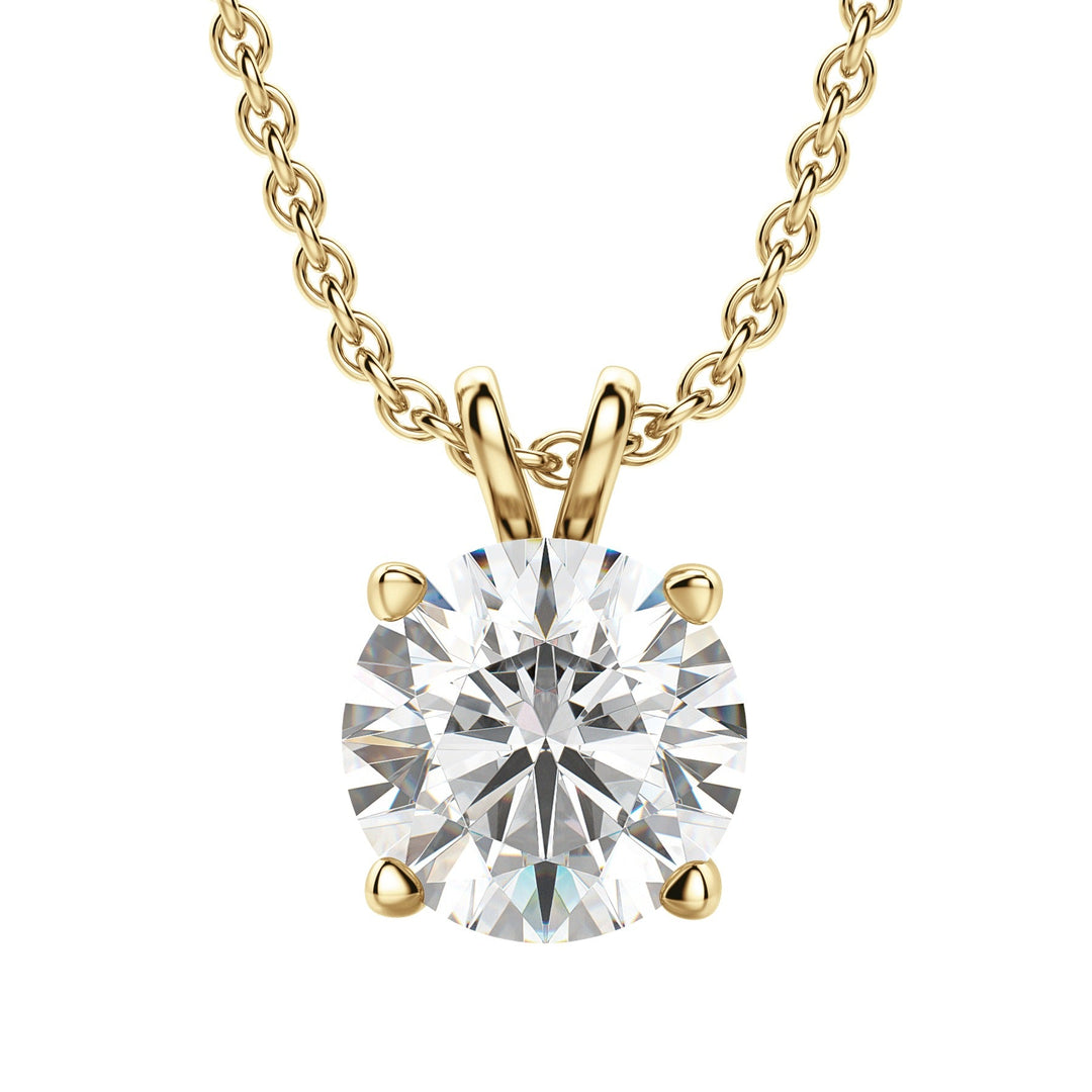 Moissanite 0.70 CT Round Diamond Necklace