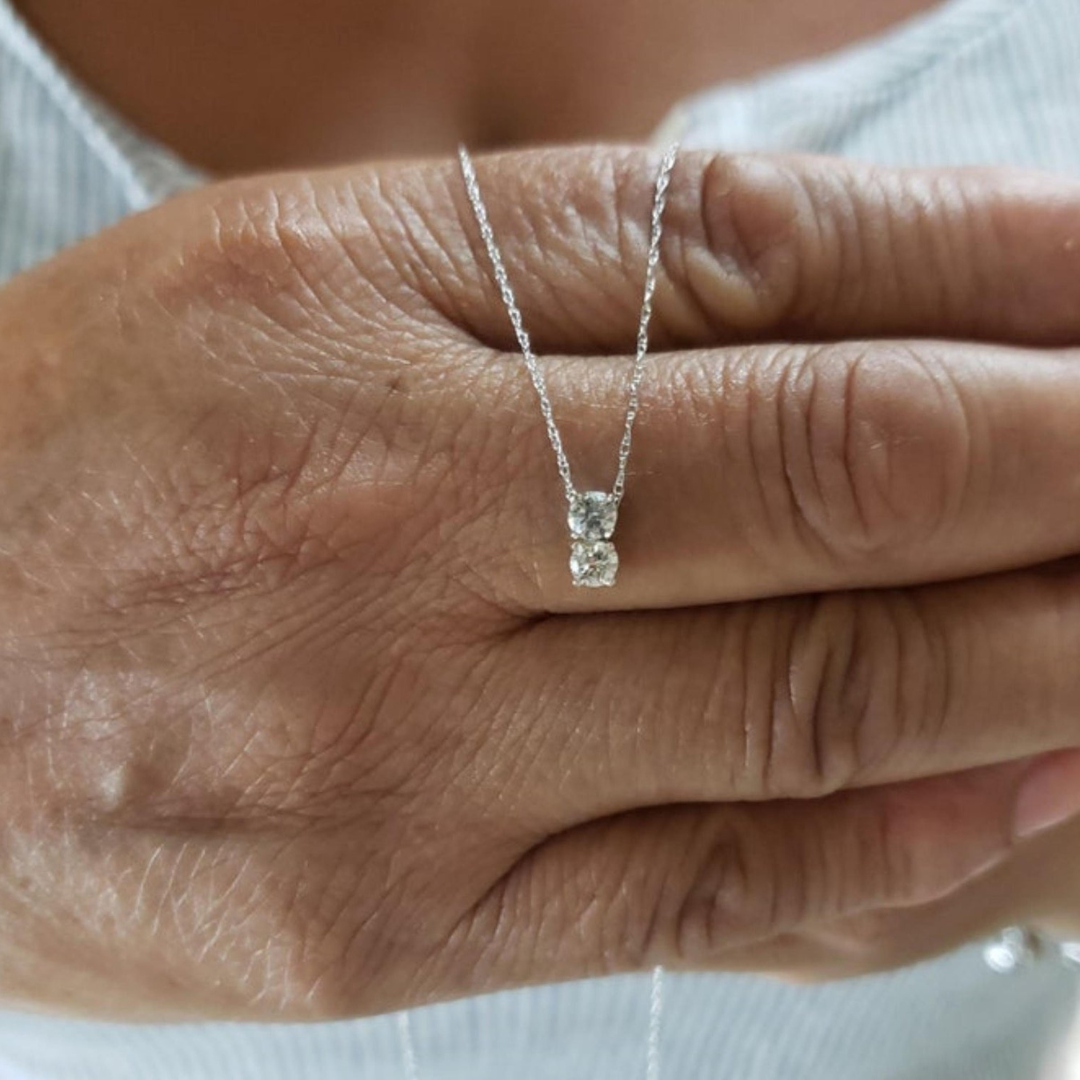 Moissanite 1.60 CT Round Diamond Necklace