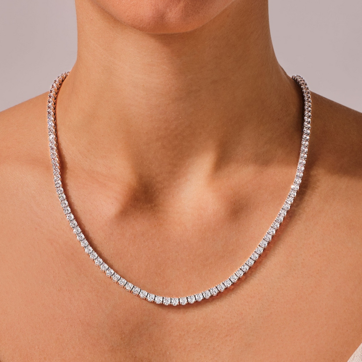 Moissanite 48.00 CT Round Diamond Necklace