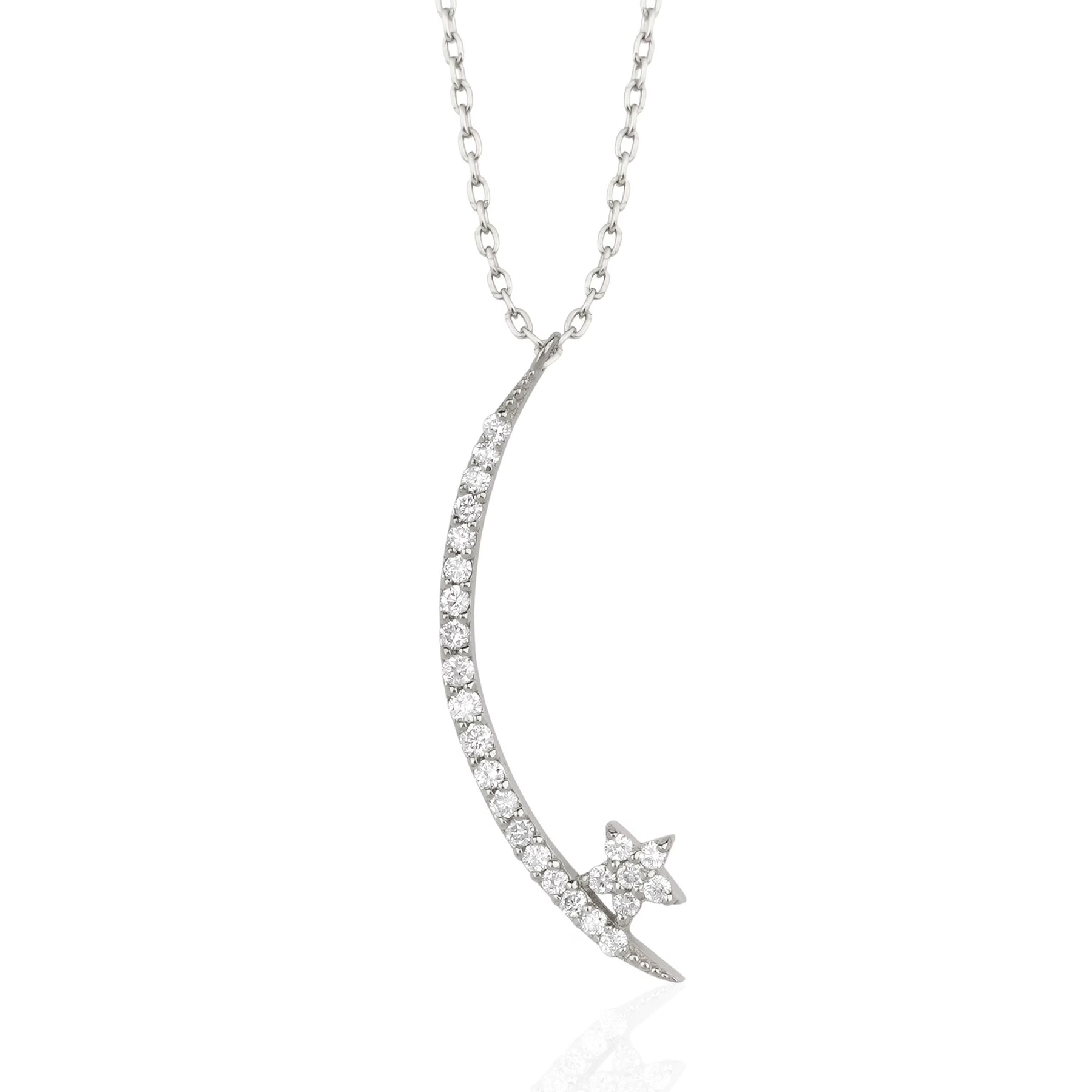 Moissanite 0.20 CT Round Diamond Necklace