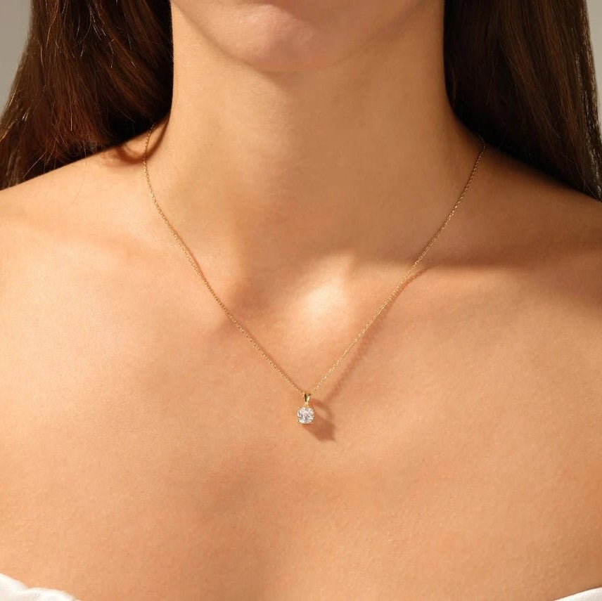 Moissanite 1.60 CT Cushion Diamond Necklace