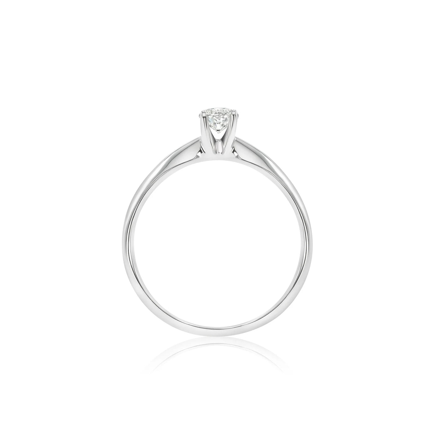 Moissanite 1.00 CT Round Cut Diamond At Nouveau Wedding Ring